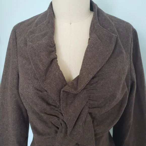 Tabitha Brown Wool Blend Blazer Jacket, 4 - Picture 6 of 9
